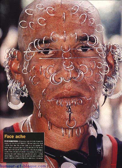 ooohhh des percing je c pa conbien i en a mai il a du soufrir